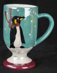 Sakura Penguin Pedestal Coffee Mug